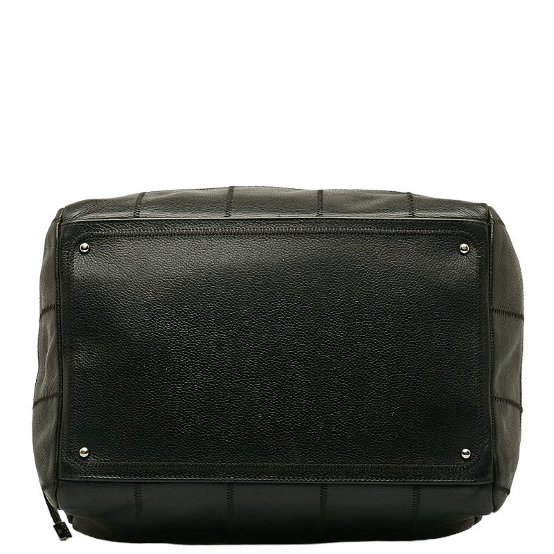 Top Quality Chanel Coco Handbag Mini Boston Bag Black Leather  Chanel