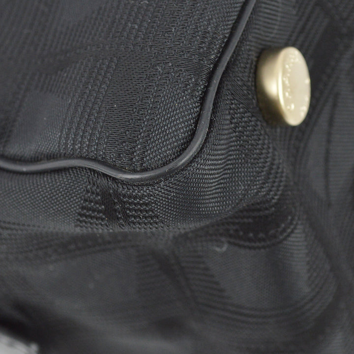 Top Quality Chanel 2005-2006 Black Jacquard Nylon New Travel Line Handbag