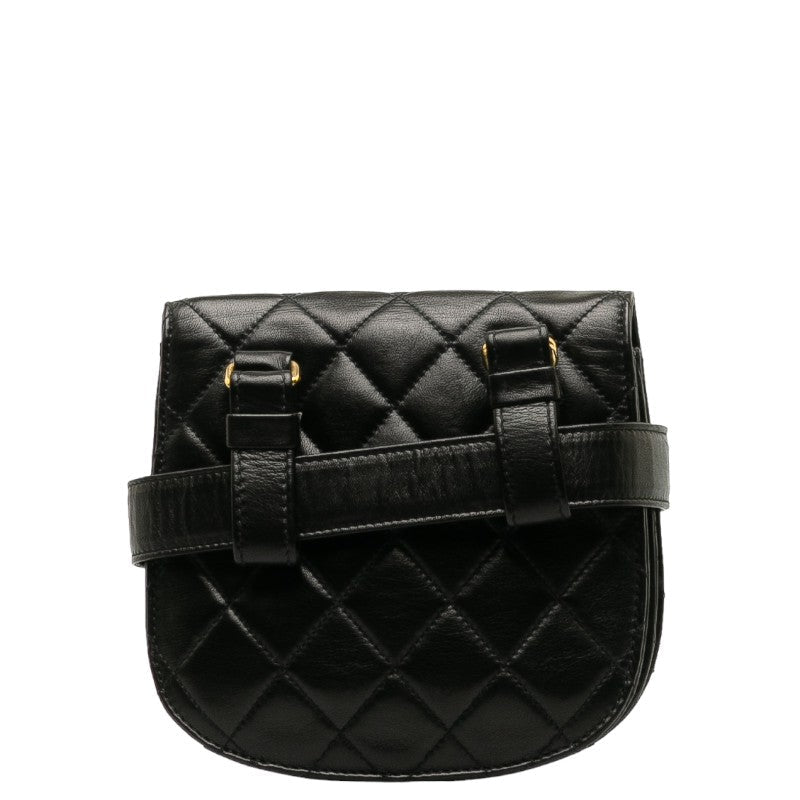Top Quality Chanel Matrases Gold Gold Tools Body Bag Black Ram Skin Ladies CHANEL