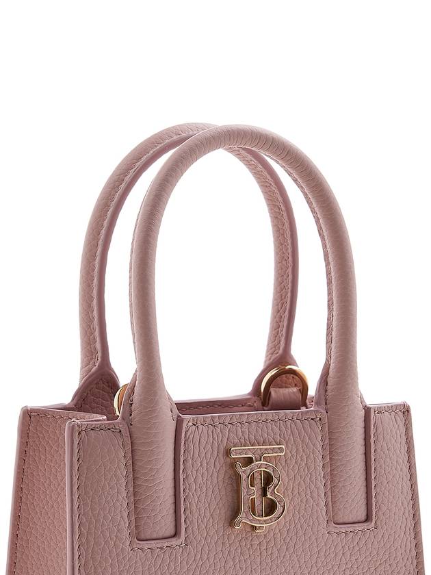 Burberry Micro Frances Leather Tote Bag Pink