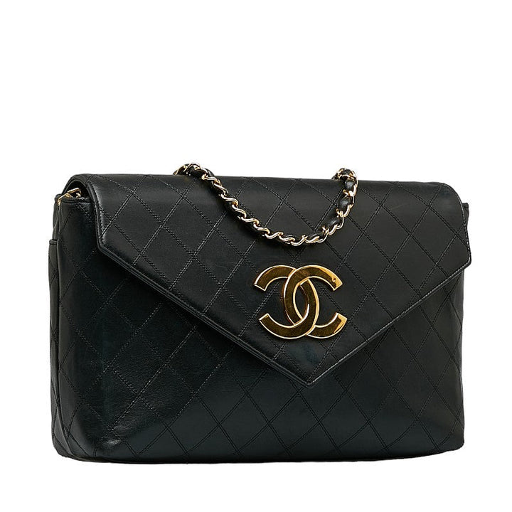 Top Quality Chanel Deca-Coco Chain houlder Bag Black Gold Leather Lady Chanel