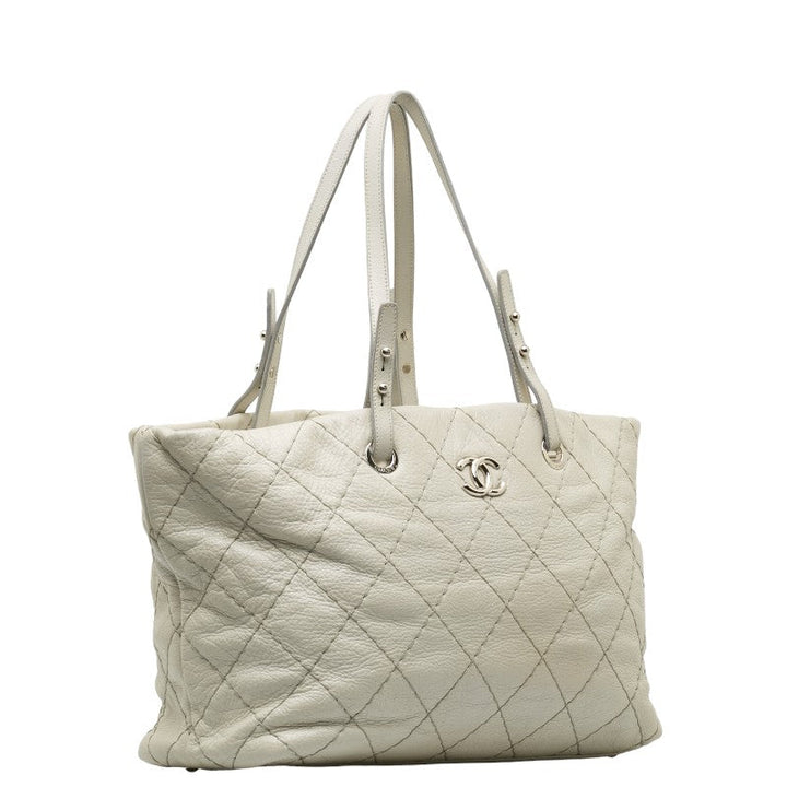 Top Quality Chanel Mattress Cocomark houlder Bag  Bag Gray Leather Lady Chanel