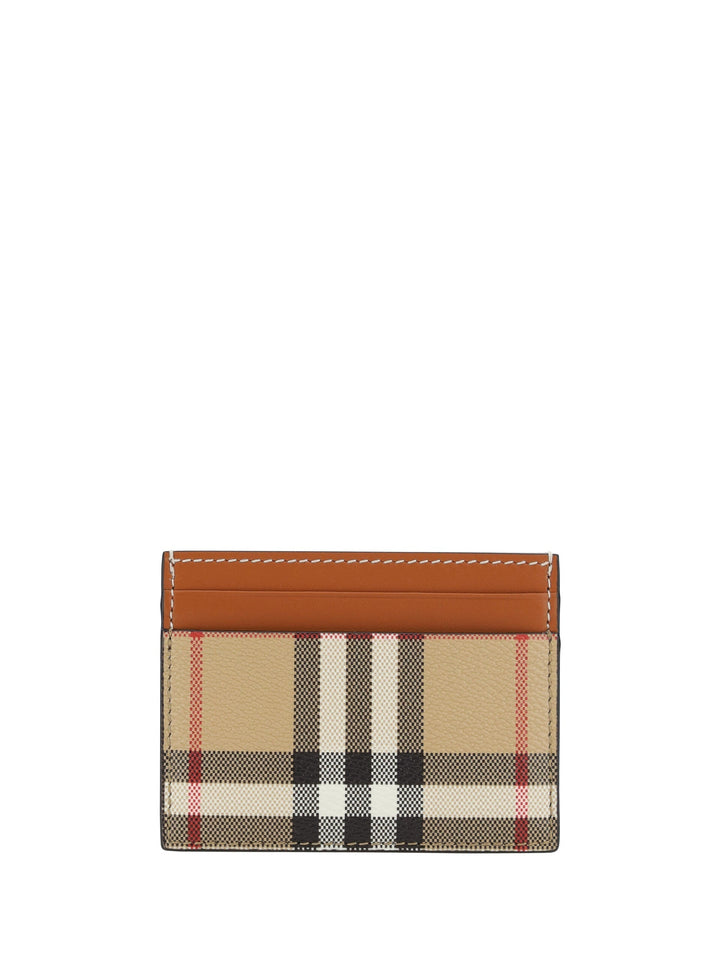 BURBERRY Women's Brown Printed Canvas Cardholder