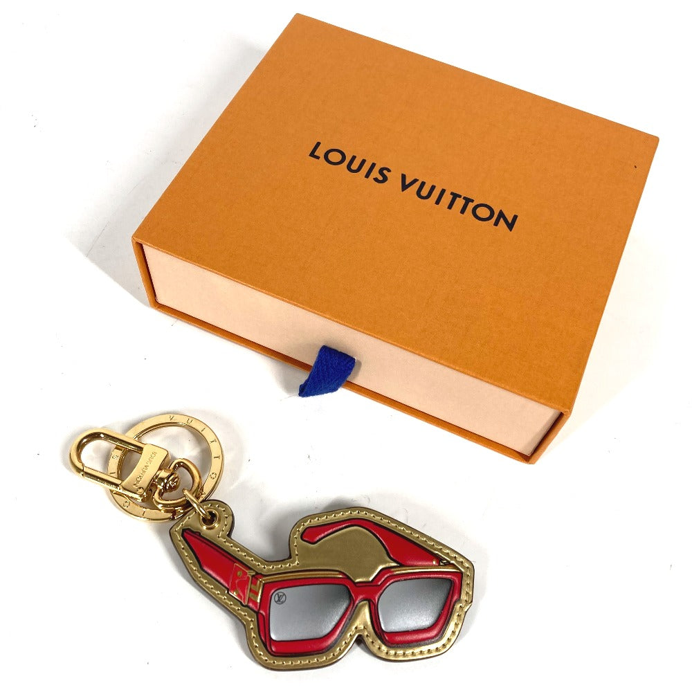 LOUIS VUITTON key ring M68865 leather gold glasses glasses eyewear Portocre 1.1 Millionaire Women Used