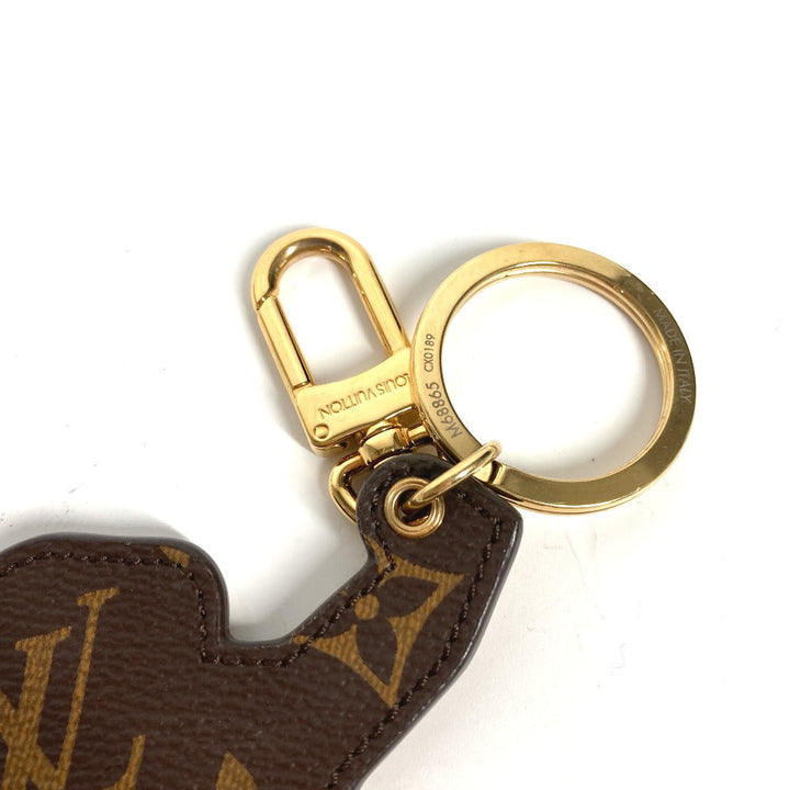 LOUIS VUITTON key ring M68865 leather gold glasses glasses eyewear Portocre 1.1 Millionaire Women Used