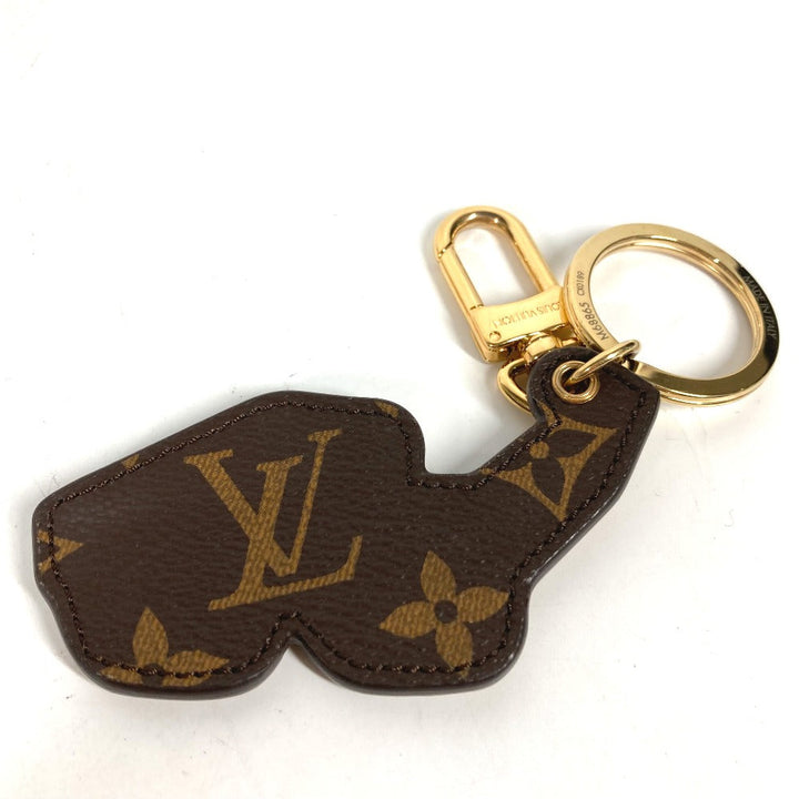 LOUIS VUITTON key ring M68865 leather gold glasses glasses eyewear Portocre 1.1 Millionaire Women Used