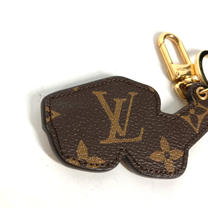 LOUIS VUITTON key ring M68865 leather gold glasses glasses eyewear Portocre 1.1 Millionaire Women Used