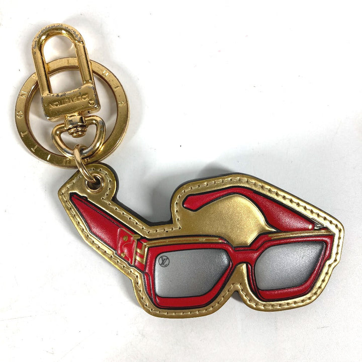 LOUIS VUITTON key ring M68865 leather gold Sunglasses glasses Portocre 1.1 Millionaire