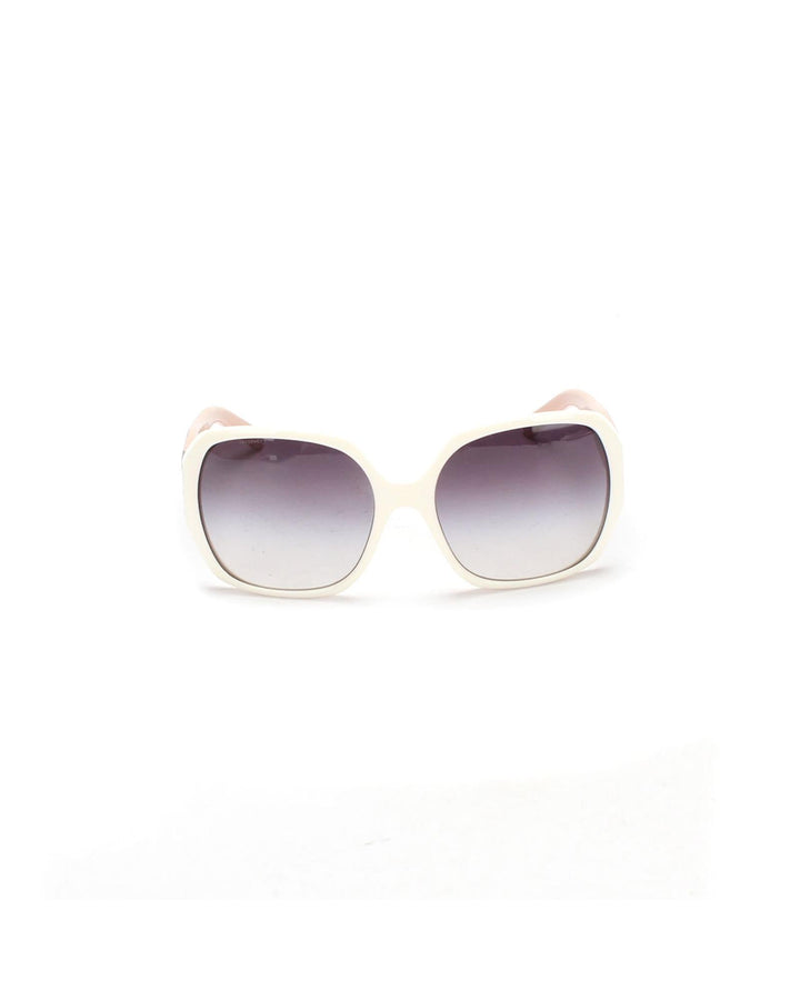 Burberry Women's Oversized Gradient Sunglasses in White