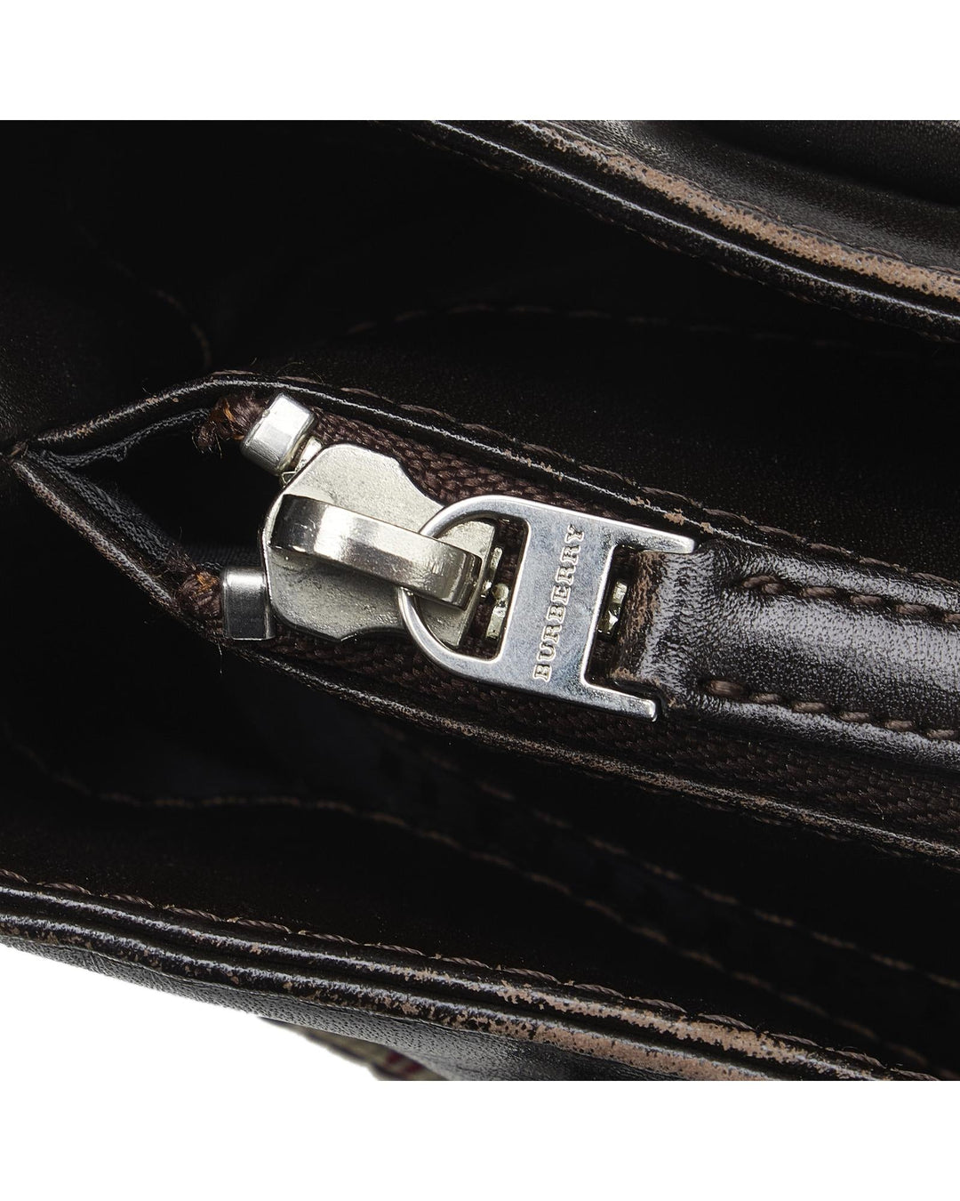 BURBERRY Women's Canvas and Leather Handbag in Brown