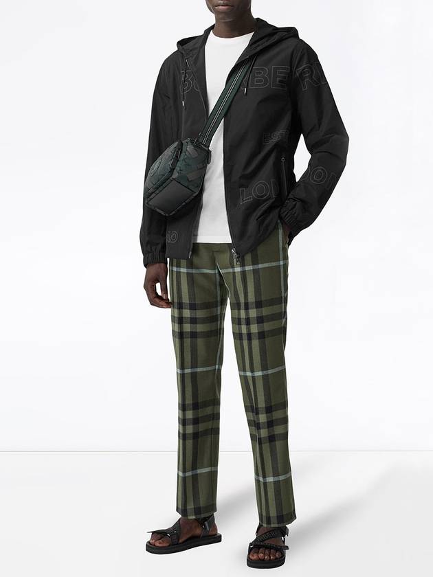 Burberry Horseferry Taffeta Hooded Jacket Black