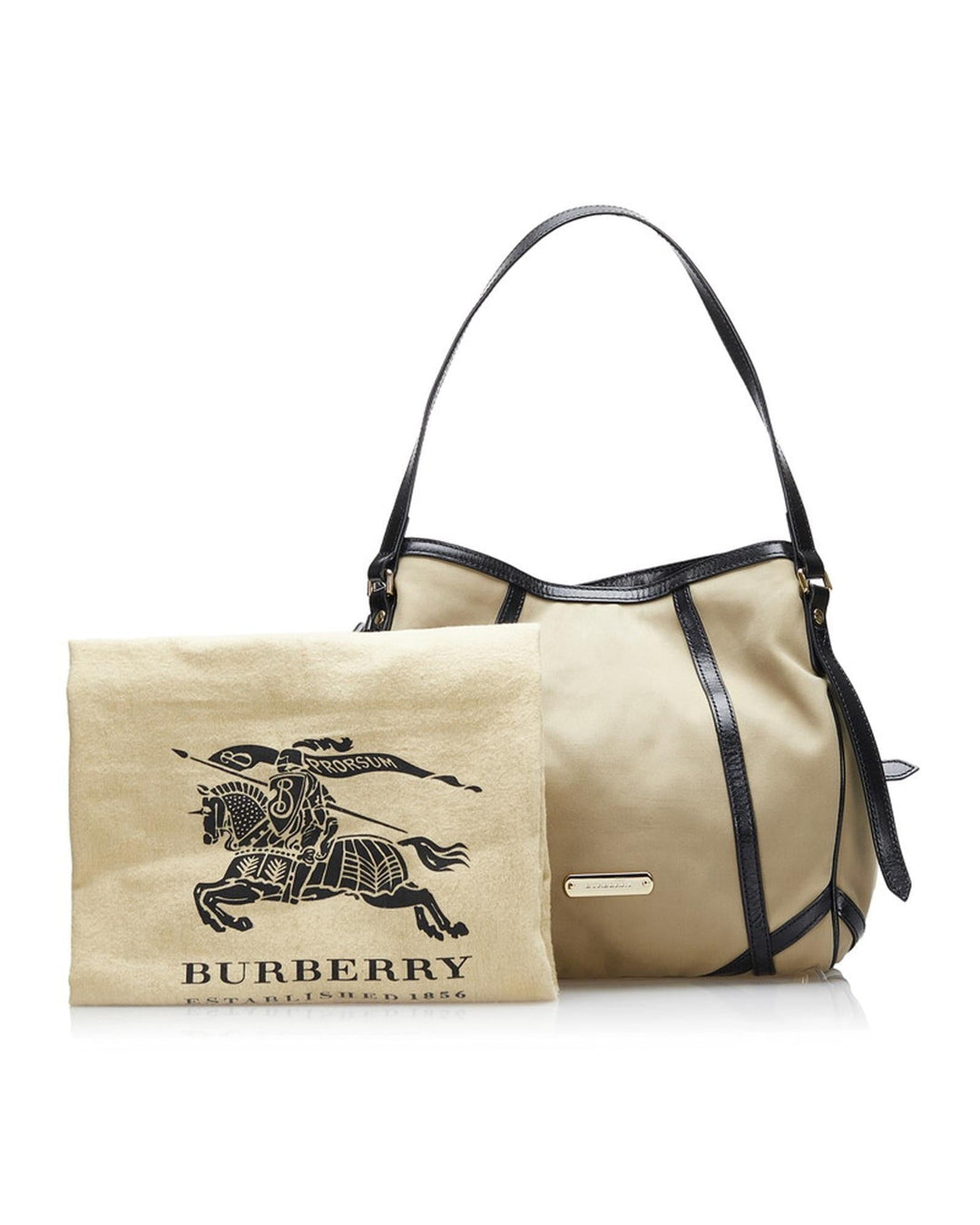 BURBERRY Women's Canvas Tote Bag in Beige in Beige
