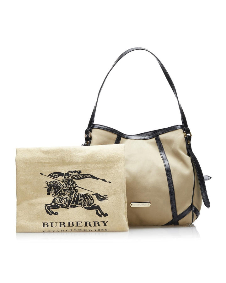 BURBERRY Women's Canvas Tote Bag in Beige in Beige