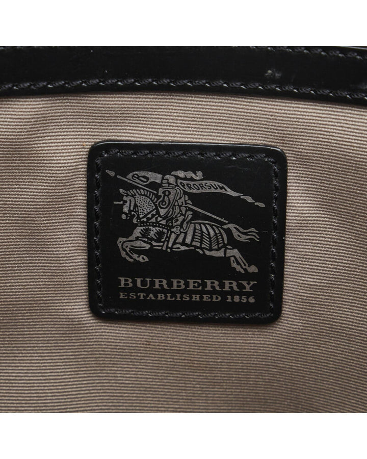 BURBERRY Women's Check Canvas Tote Bag in Beige in Beige