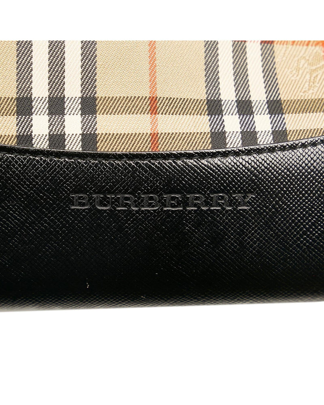 BURBERRY Women's Checkered Beige Handbag in Excellent Condition in Beige