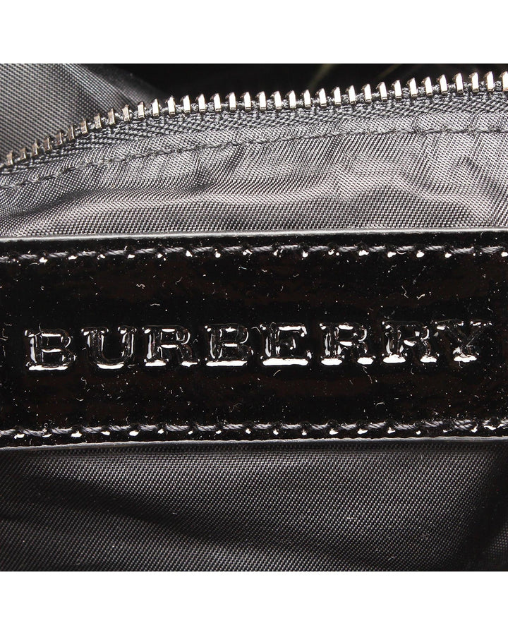 BURBERRY Women's Black Check Handbag in A Condition in Black