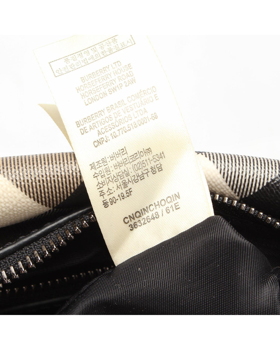 BURBERRY Women's Black Check Handbag in A Condition in Black