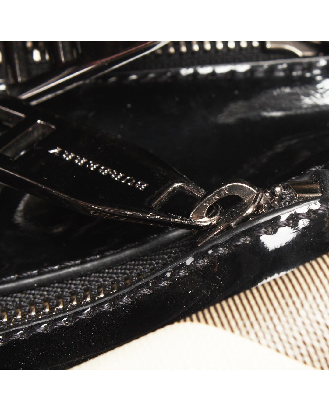 BURBERRY Women's Black Check Handbag in A Condition in Black