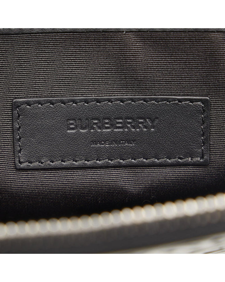 BURBERRY Women's Black Embossed Logo Laptop Case Bag in Black