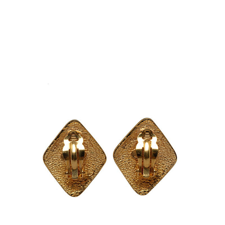 Top Quality Chanel Vintage Coco Rope-shaped Earring Gold   Chanel