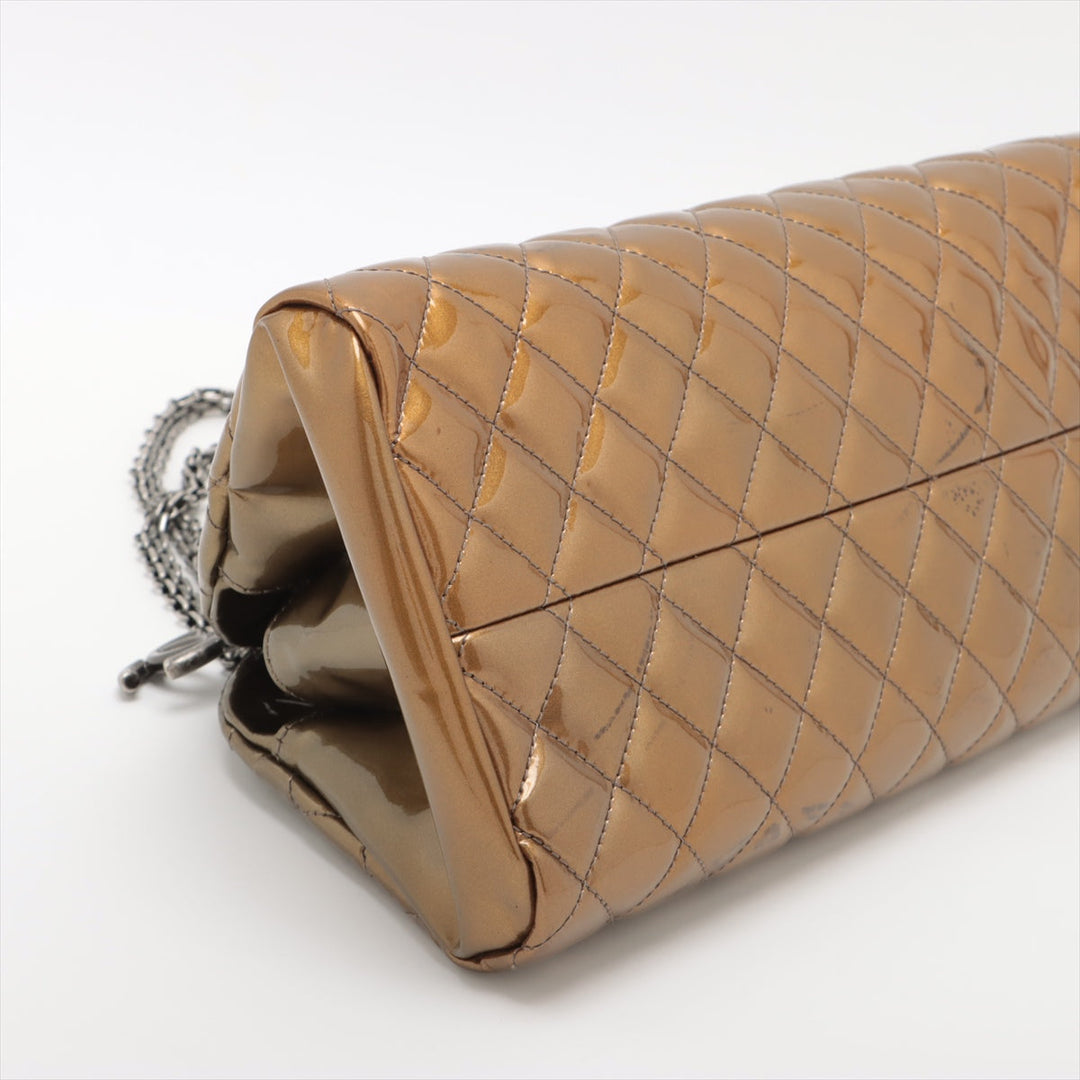 Top Quality Chanel Matrasse Patent Leather Balling Bag G Gummetal Gold  15th