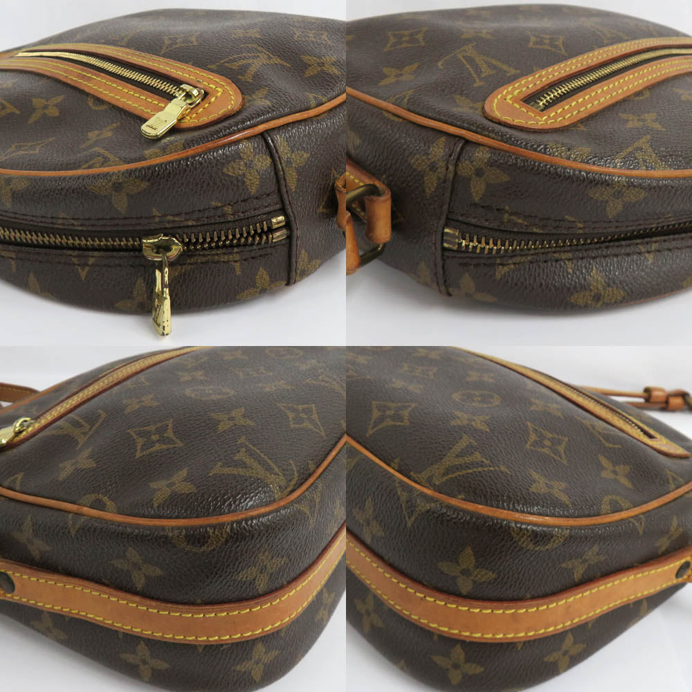 Louis Vuitton M51222 Monogram Shoulder Bag Crossbody Leather PVC Brown