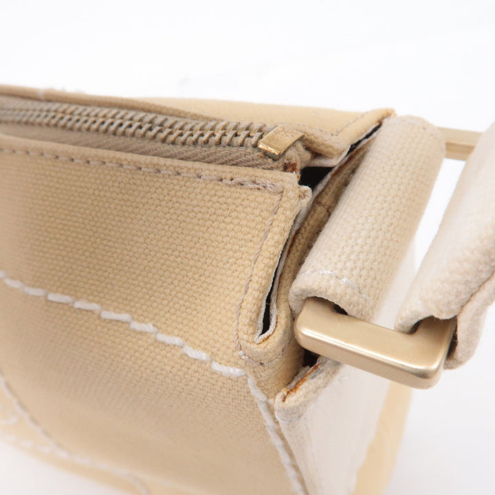 Top Quality Chanel Chocolate Bar Canvas Hand Bag Shoulder Bag Beige