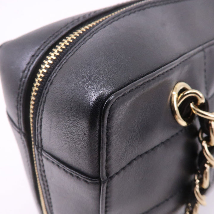 Top Quality Chanel Chocolate Bar Lamb Skin Chain Shoulder Bag Black