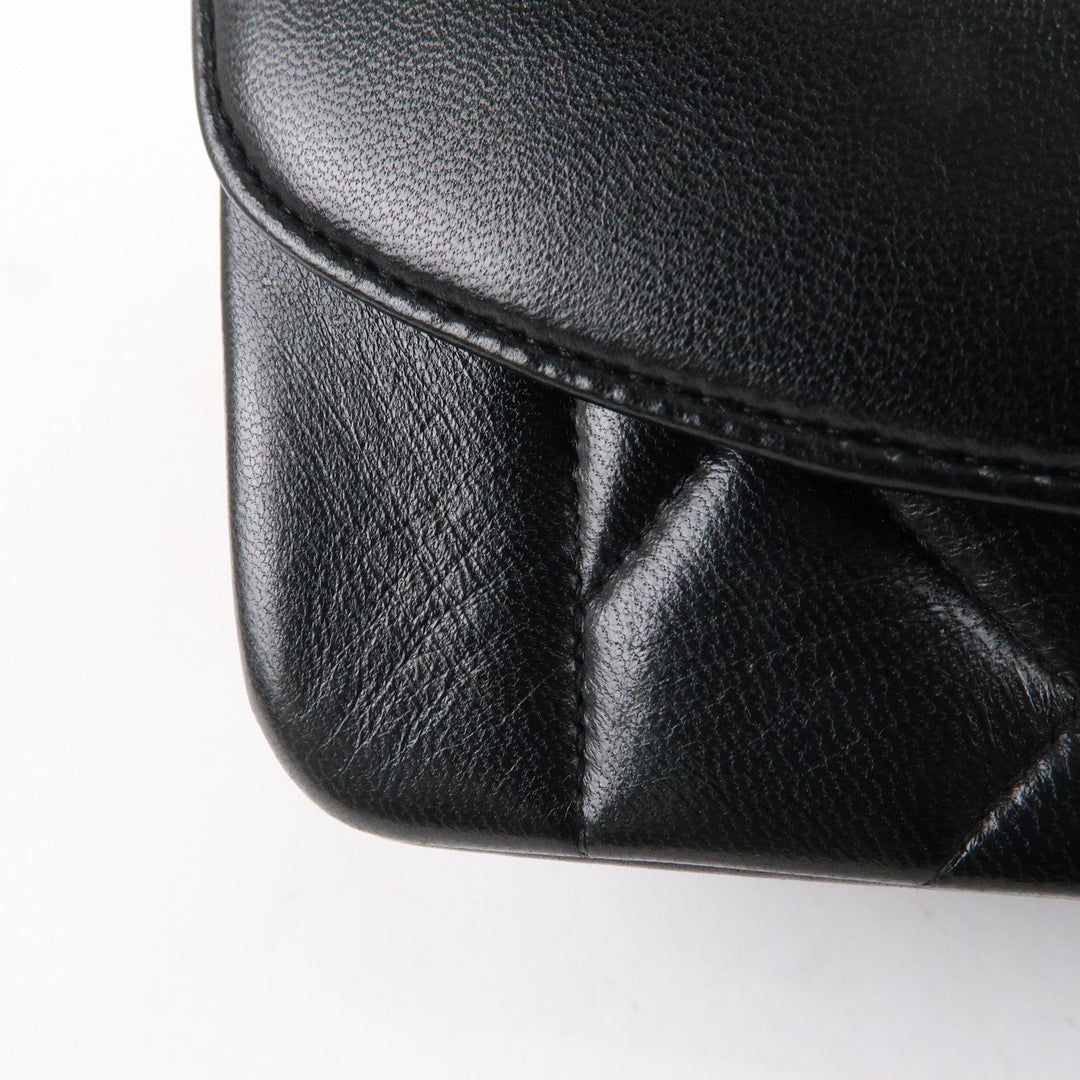 Top Quality Chanel Matelasse Lambskin Diana Chain Shoulder Bag Black A01165