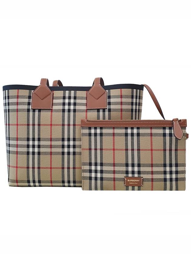 Burberry Small London Tote Bag Briar Brown Black