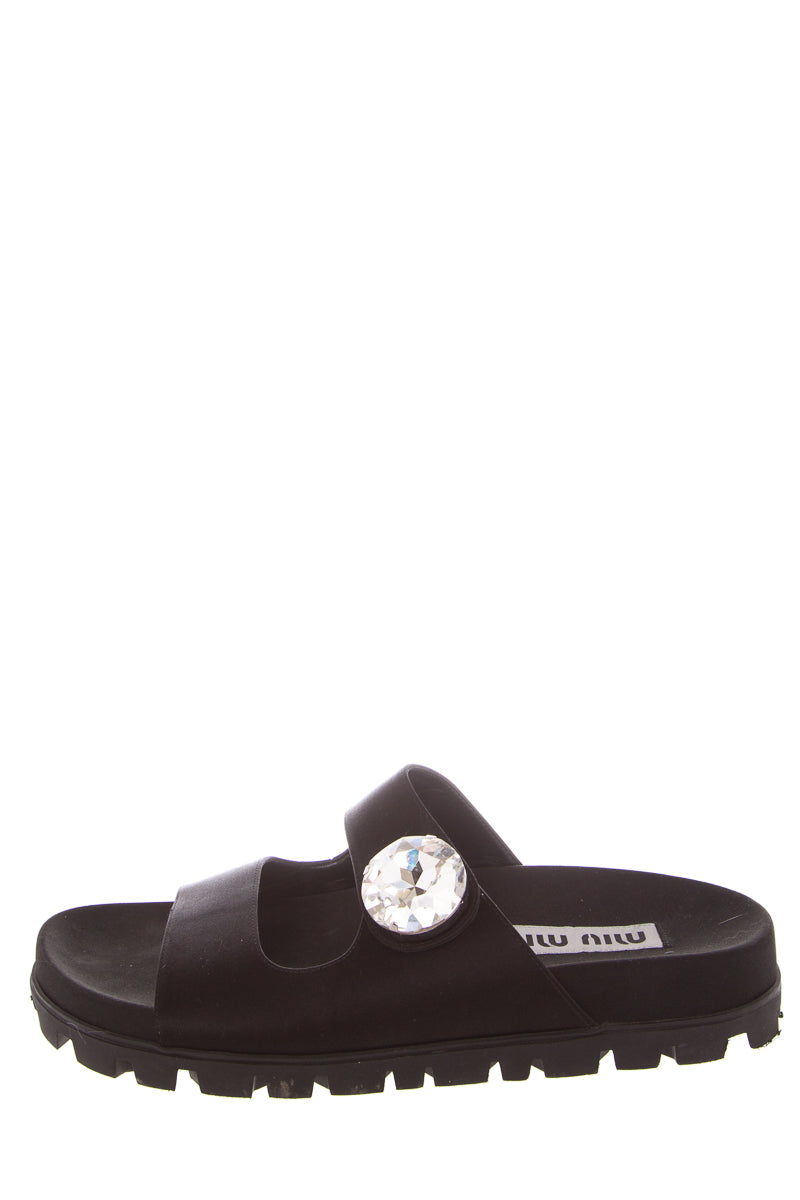 Miu Miu Black Sandals SZ 39