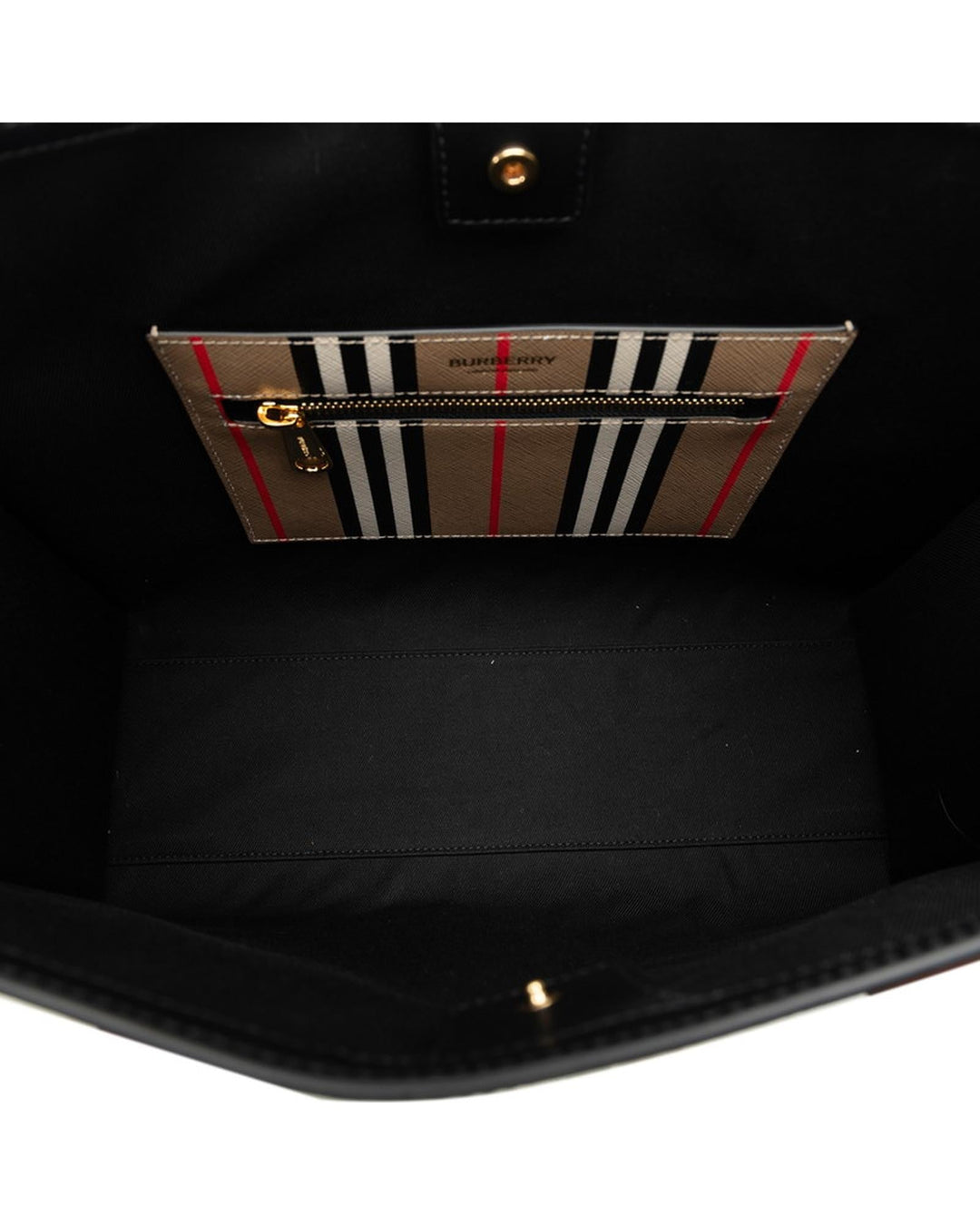 BURBERRY Women's Icon Stripe Tote Bag in Brown by in Brown