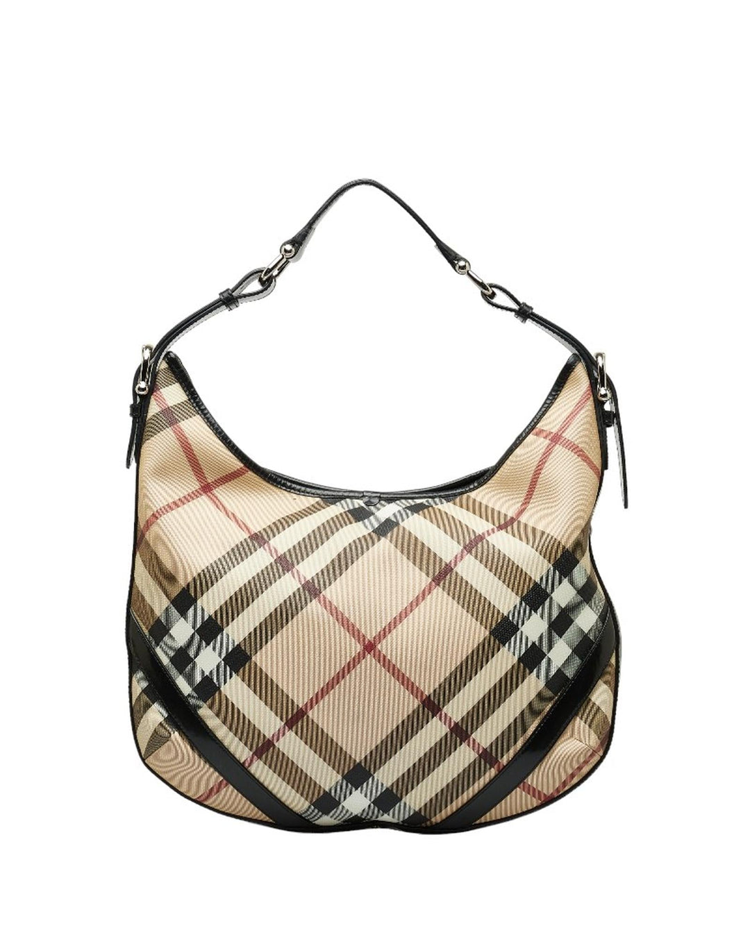 BURBERRY Women's  Nova Check Borton Hobo Bag in Excellent Condition in Brown