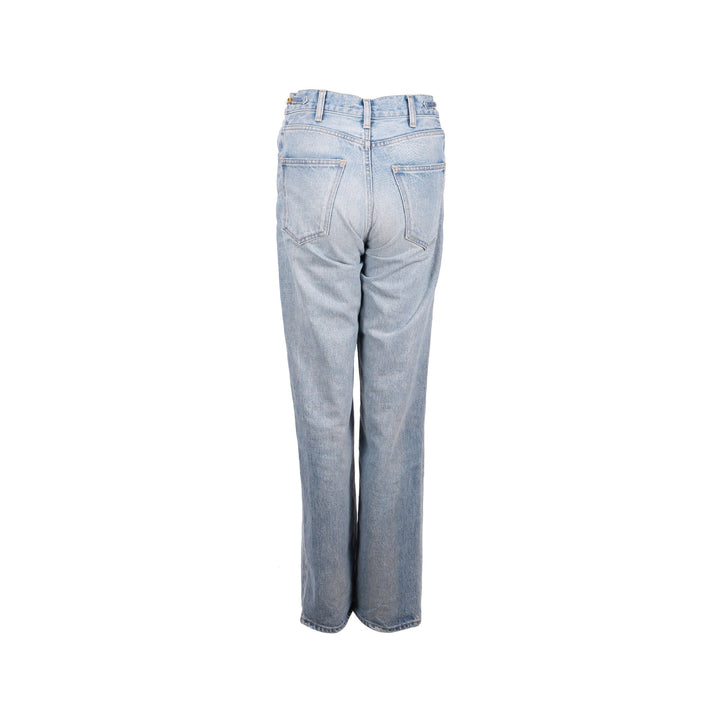 Top Quality Celine Size 25 Margaret Gourmettes Jeans Cotton in Union Wash Denim Blue