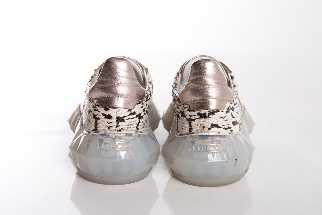 Jimmy Choo Snakeskin Sneakers SZ 37.5