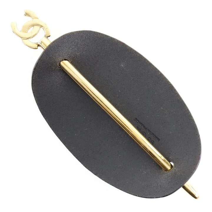 Top Quality Chanel Leather Hair Accessory Black 98A