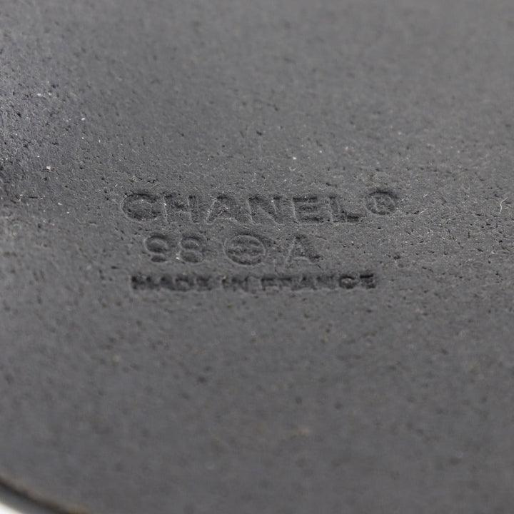 Top Quality Chanel Leather Hair Accessory Black 98A