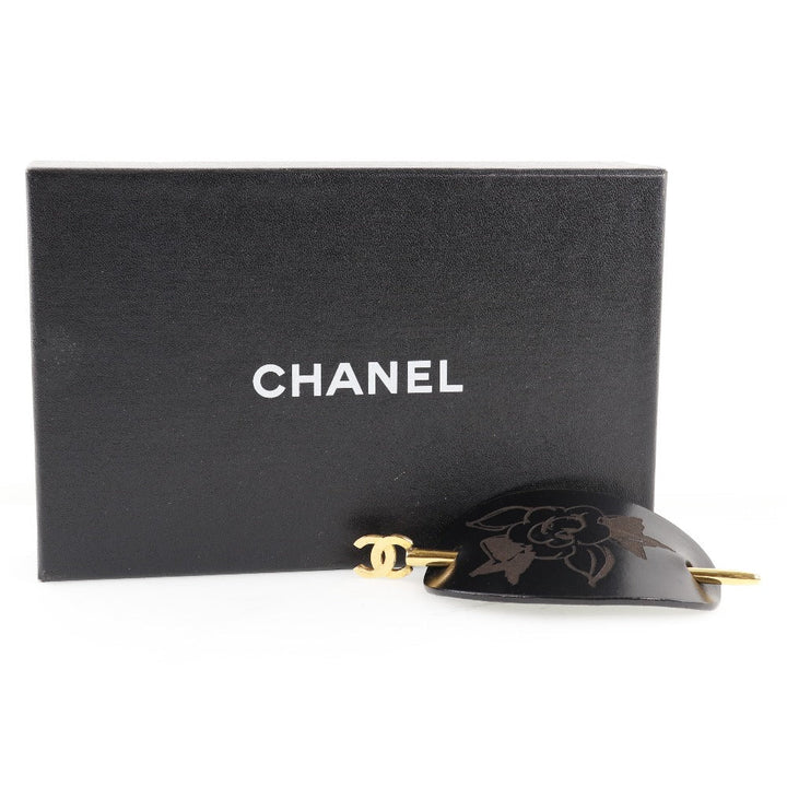 Top Quality Chanel Leather Hair Accessory Black 98A