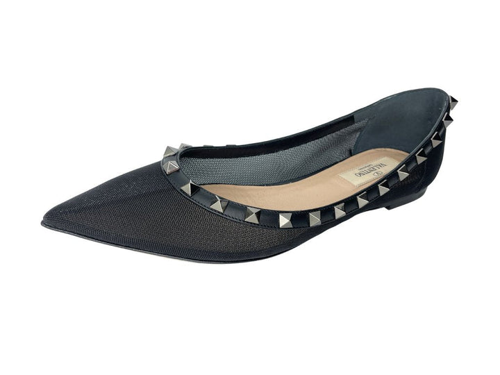 VALENTINO Noir Rockstud Ballet Flats |US7.5|IT37.5|