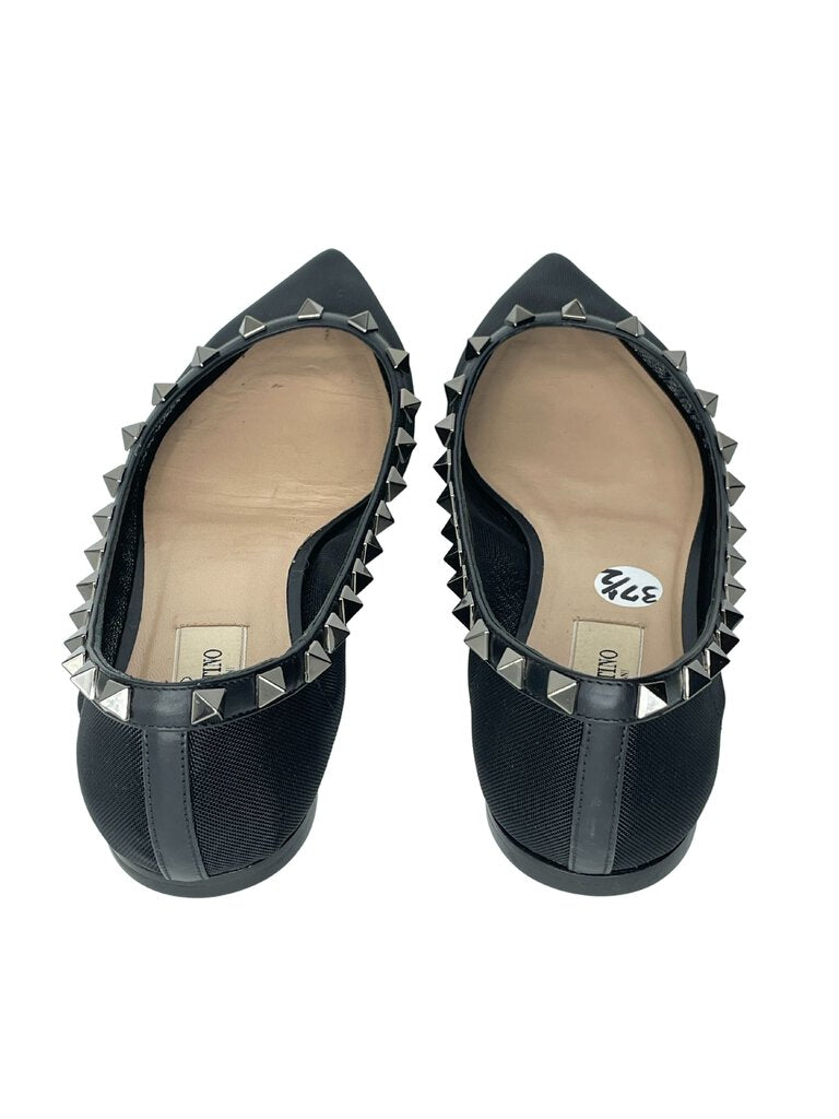 VALENTINO Noir Rockstud Ballet Flats |US7.5|IT37.5|