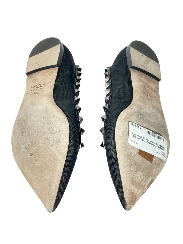 VALENTINO Noir Rockstud Ballet Flats |US7.5|IT37.5|