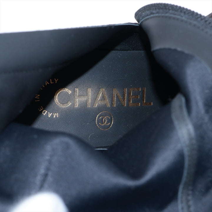 Top Quality Chanel Short Coco Boots 35.5 Ladies Black G45195