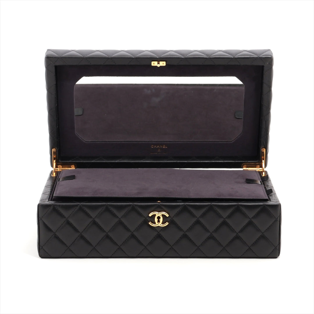 Top Quality Chanel Matrasse  Jewelry Case Black G