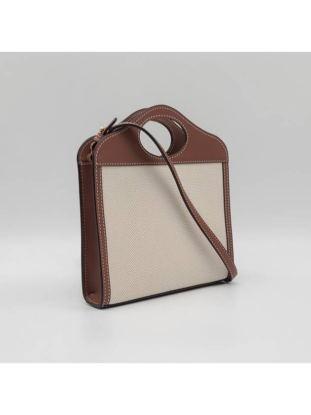 Burberry Pocket Logo Canvas Cross Bag Brown
