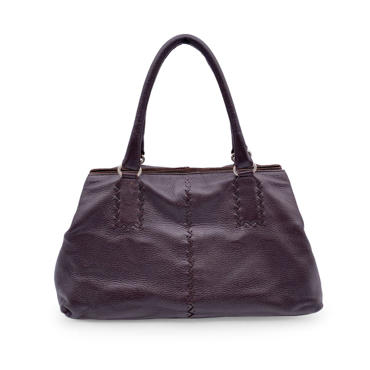 Bottega veneta Brown Leather Intrecciato Detail Tote Bag Handbag