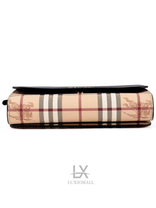 Burberry Small Loxley Check Crossbody Bag Black