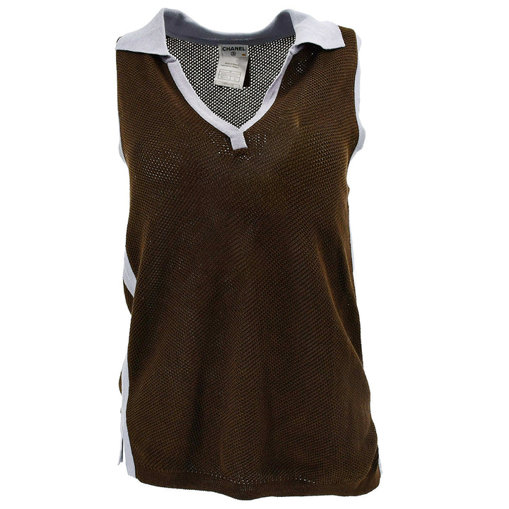 Top Quality Chanel 2003 spring Sport Line open-knit top #42