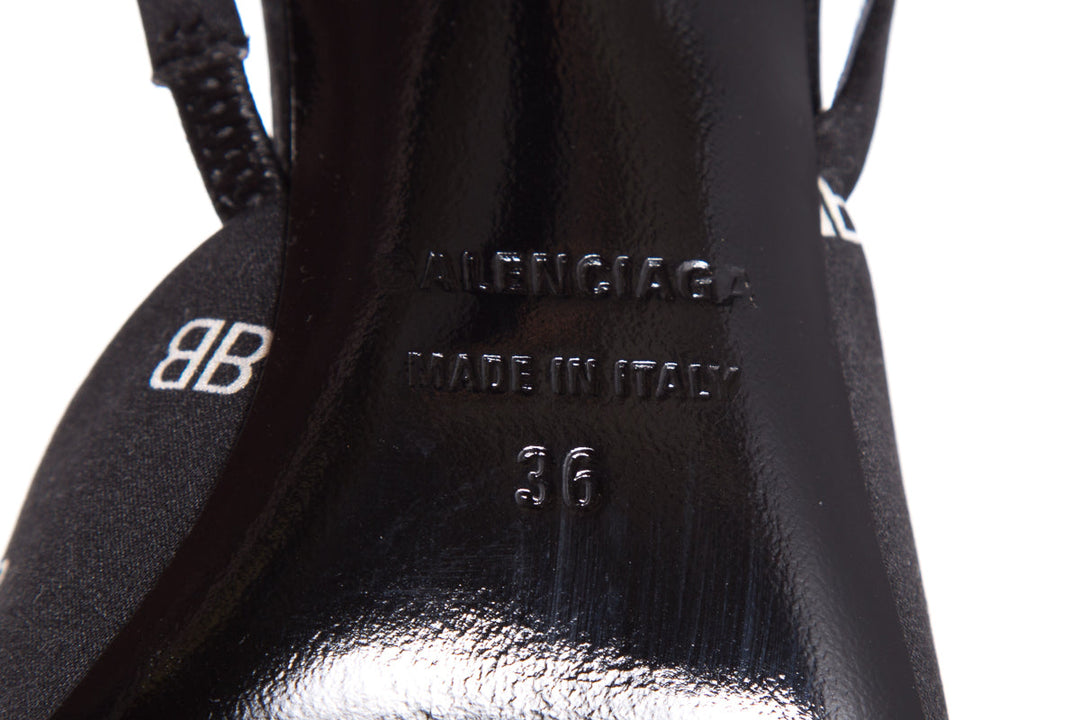 Balenciaga Black Slingback Heels SZ 36