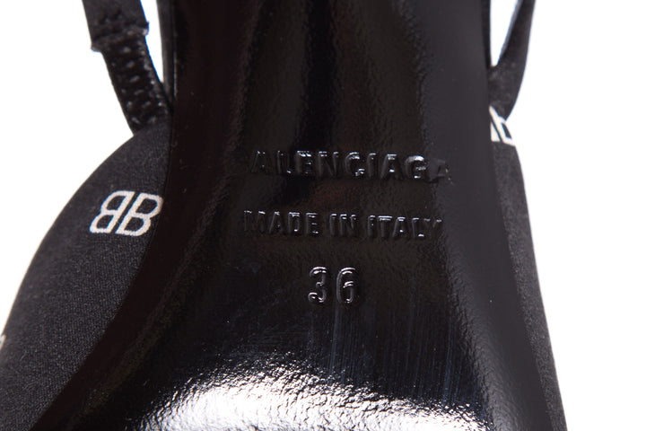 Balenciaga Black Slingback Heels SZ 36