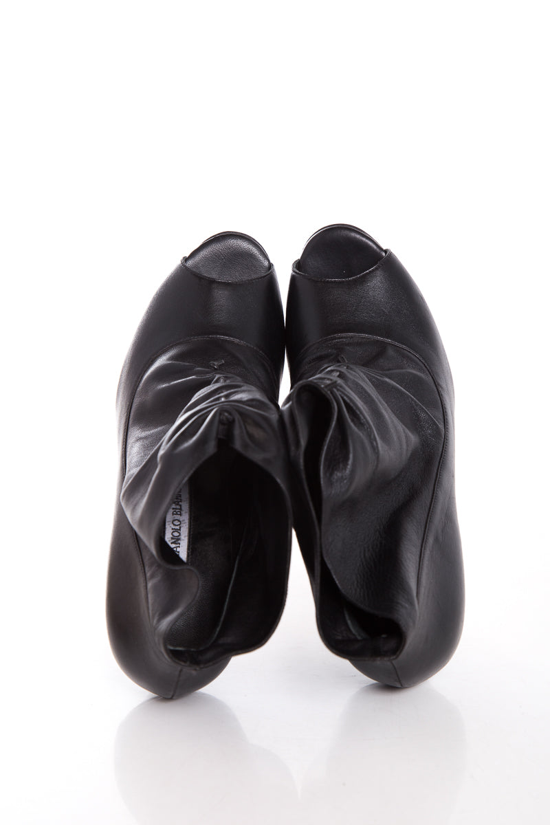 Manolo Blahnik Black Booties SZ 40.5